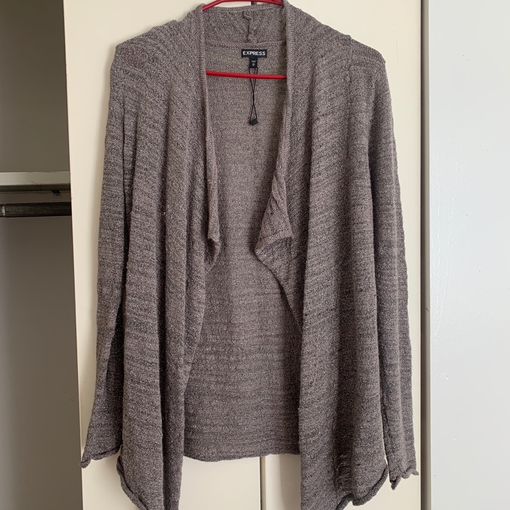 Brown sparkly cardigan